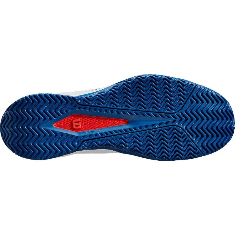 Wilson Rush Pro Lite Blanc Bleu Rouge - vue 2