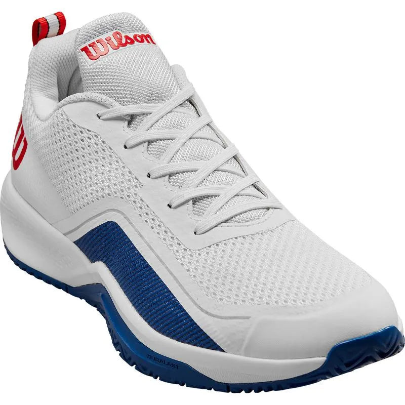 Wilson Rush Pro Lite Blanc Bleu Rouge - vue 4