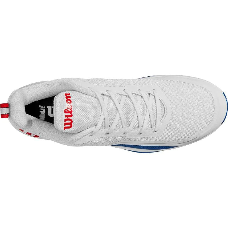 Wilson Rush Pro Lite Blanc Bleu Rouge - vue 5