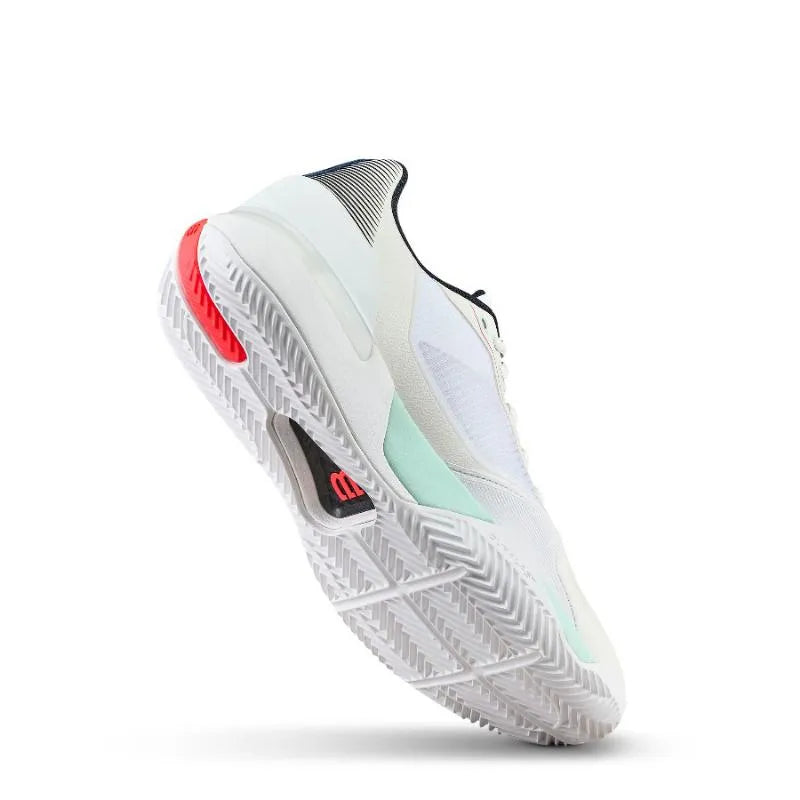 Wilson Rush Tour 5 Clay Blanc Aqua Coral - vue 4