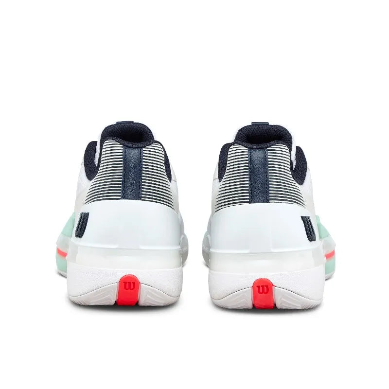 Wilson Rush Tour 5 Clay Blanc Aqua Coral - vue 9